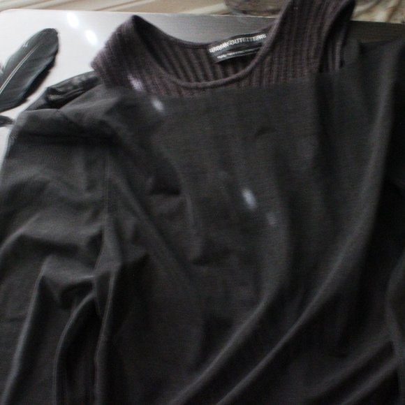 Altered Boat Neck Mesh Long Sleeve Top - Picture 3 of 5